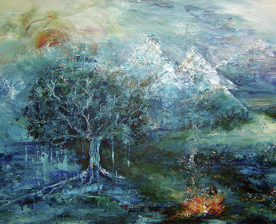 Nature Painting - Natures Wonder by Linnie Aikens