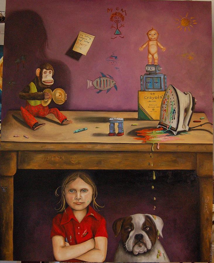 Naughty Child Painting by Leah Saulnier The Painting Maniac