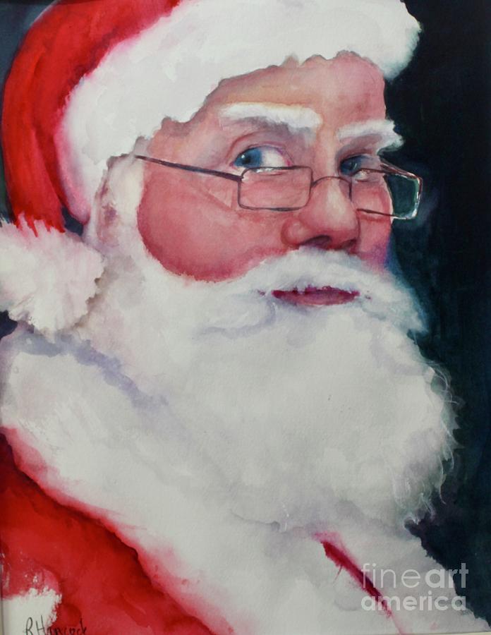 Naughty or Nice ? Santa 2016 Painting by Rhonda Hancock