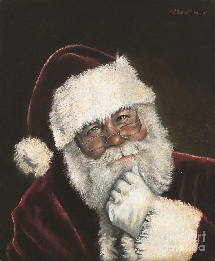 Santa Claus Painting - Naughty or Nice by Jaren Johnson Santa Claus Painting - Naughty or Nice by Jaren Johnson