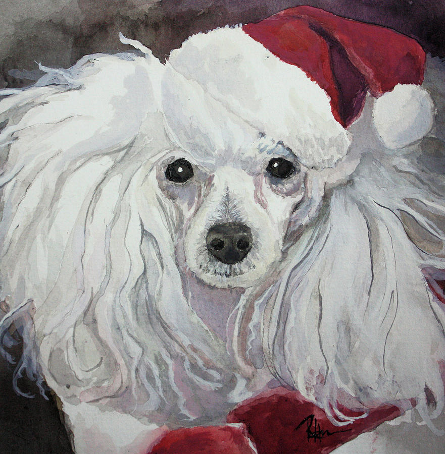 Christmas Painting - Naughty or Nice by Rachel Bochnia