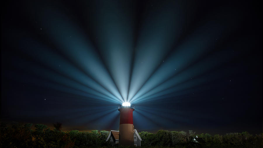 Lighthouse Photograph - Nauset Beach Light by Bill Wakeley