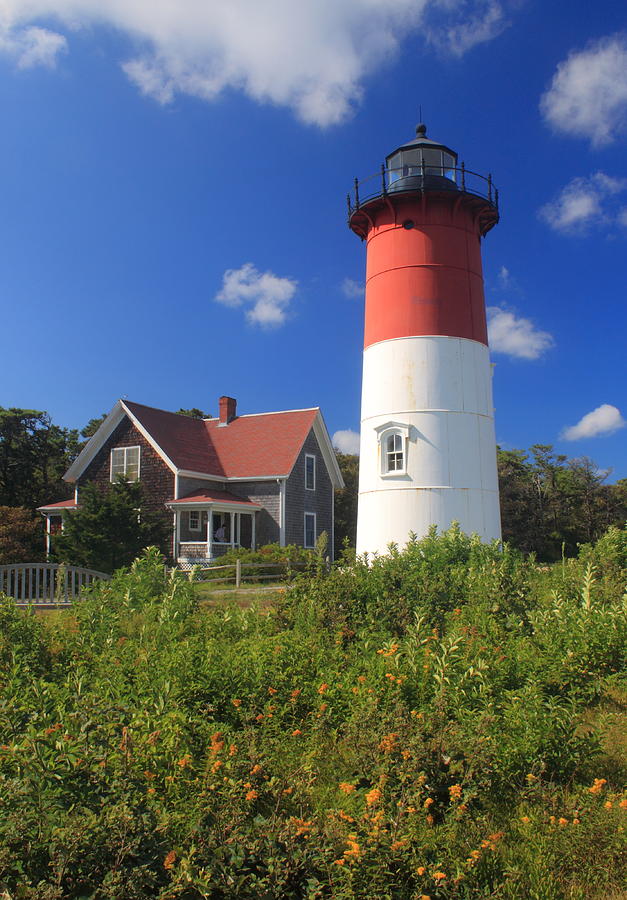 Lighthouse Photograph - Nauset Lighthouse Cape Cod by John Burk