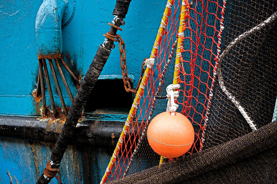 Nautical Abstract with Nets Artistic Photograph by Cathy Mahnke