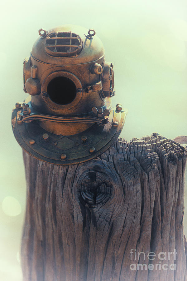 Nautical Diver Helmet Photograph by Dale Powell
