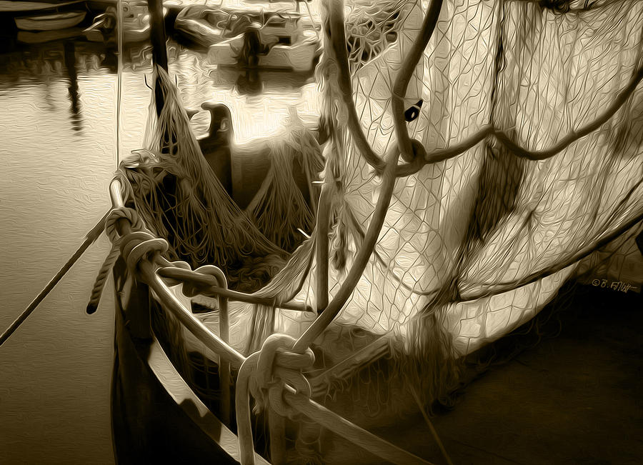 Nautical Dreams in Sepia Photograph by Bonnie Follett