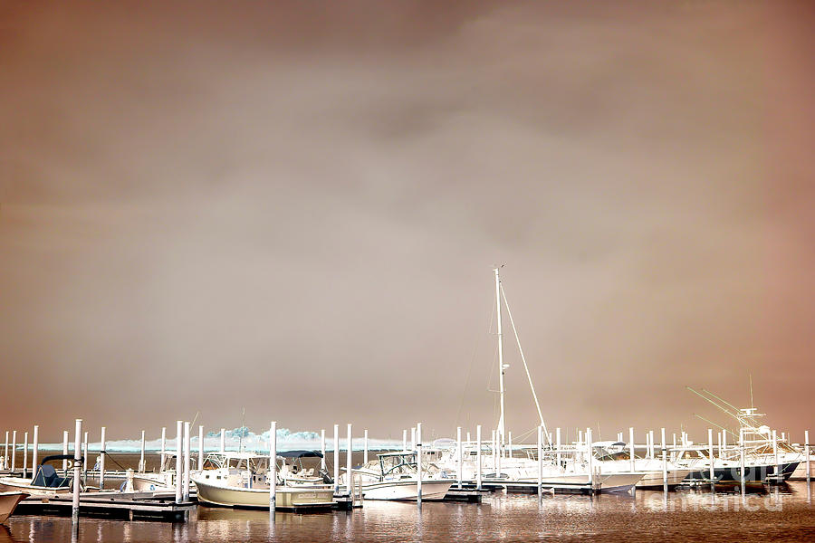 Nautical Long Beach Island Infrared Photograph by John Rizzuto