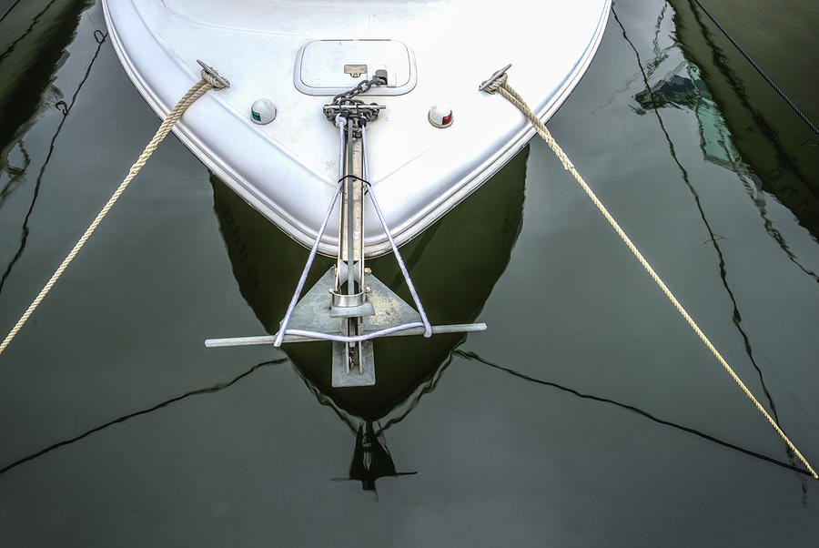 Nautical Tension And Reflections Photograph by Gary Slawsky