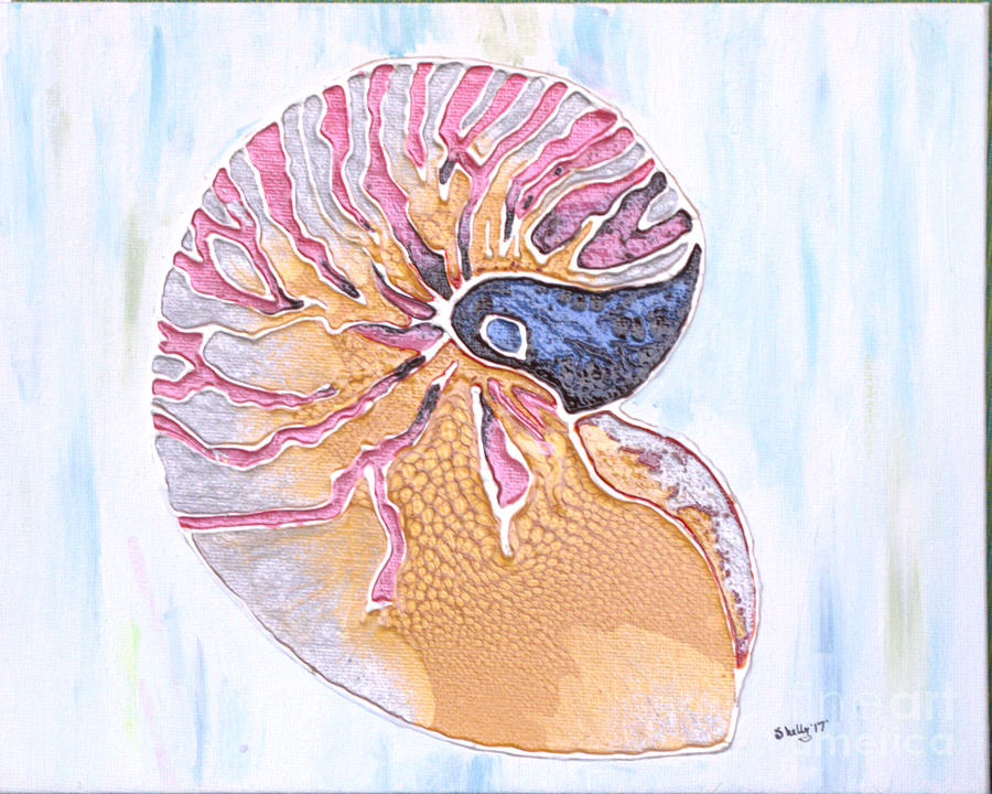 Nautilus Shell Beauty Mixed Media by Shelly Tschupp