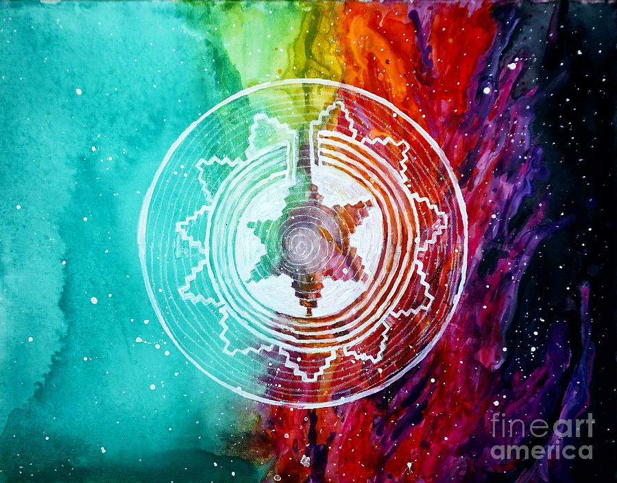 Navajo Basket Painting by Danella Tutt - Fine Art America