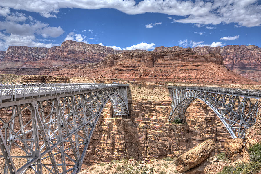 Nature Photograph - Navajo Bridge by Joan Escala-Usarralde