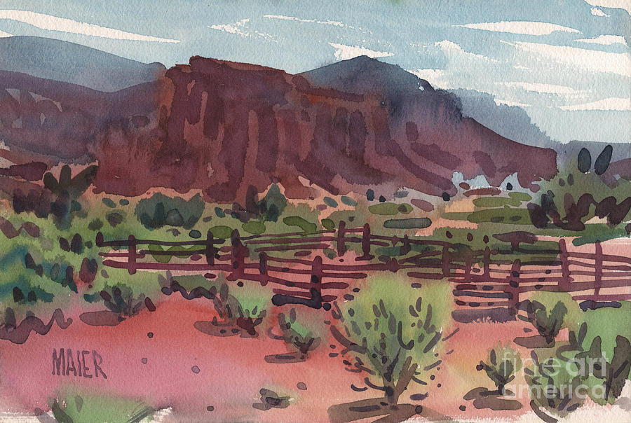 Navajo Corral Painting by Donald Maier