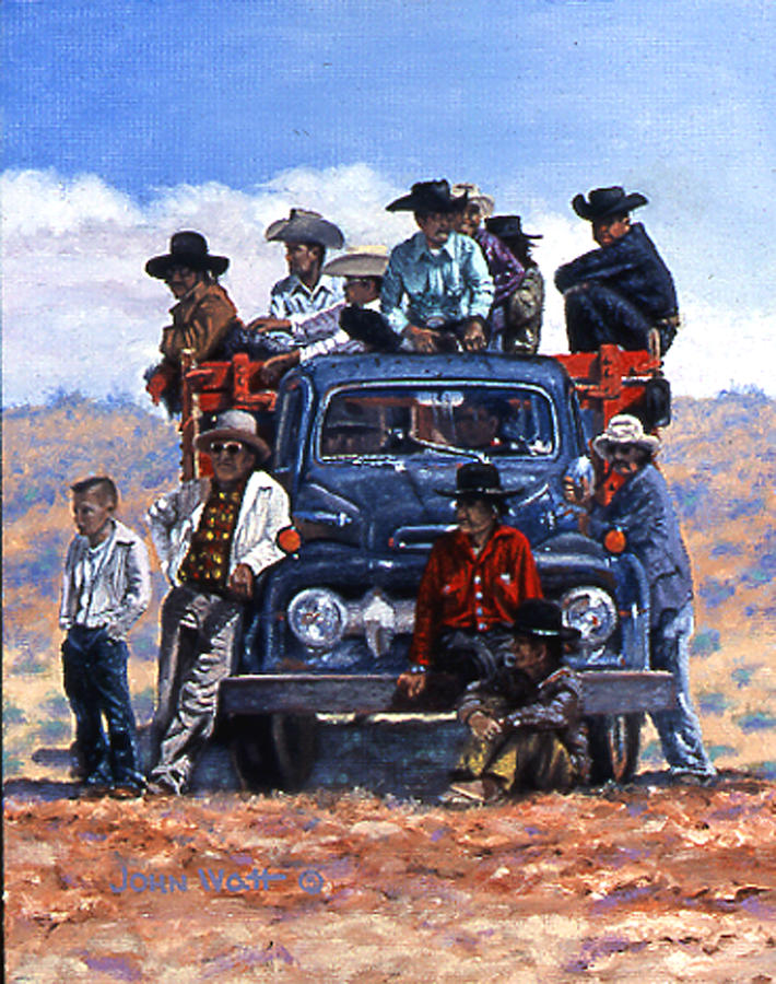 Navajo Grandstand Painting by John Watt Navajo Grandstand Painting by John Watt
