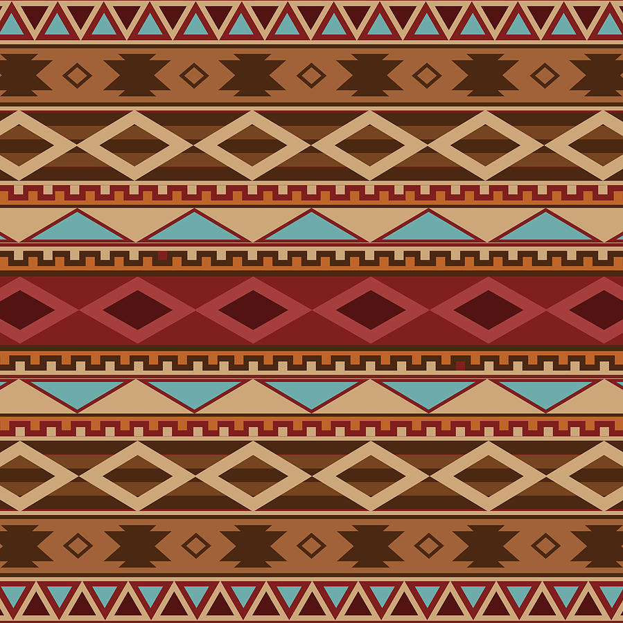 Navajo Native American Pattern Digital Art By Kenny Wright