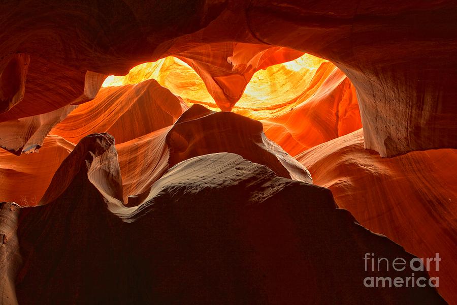 Slot Canyons Photograph - Navajo Owl Eyes by Adam Jewell