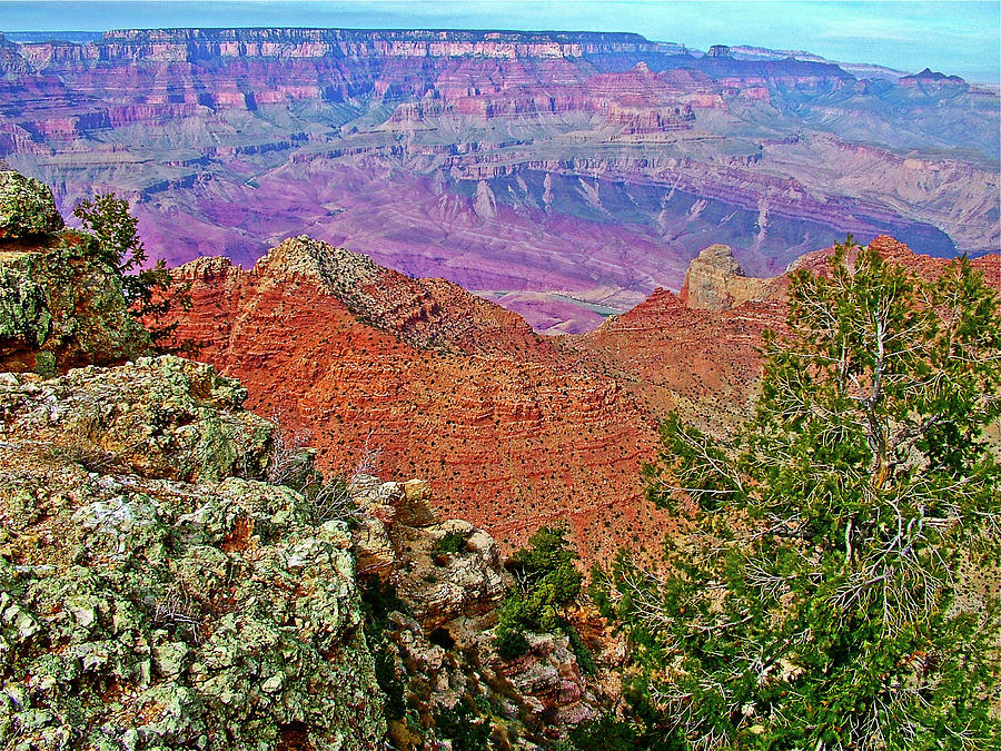 Navajo Point View on East Side of South Rim of Grand Canyon National Park-Arizona Photograph by Ruth Hager