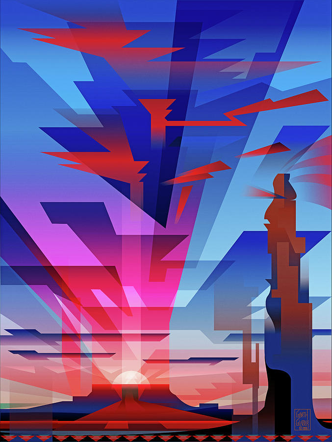 Navajo Sunset  Digital Art by Garth Glazier