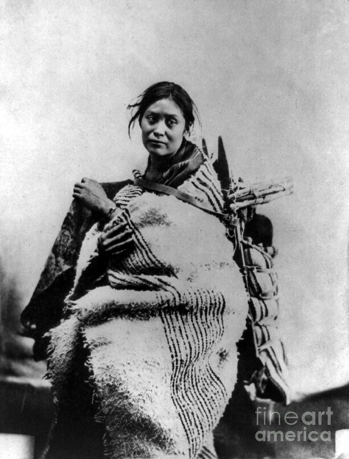 NAVAJO WOMAN & CHILD, c1866 Photograph by Granger