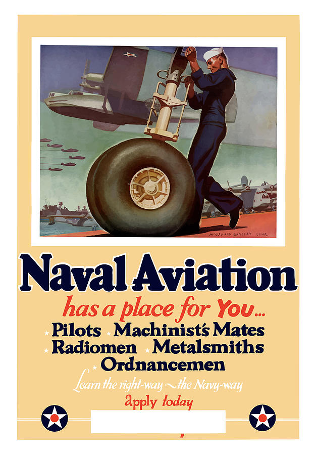 Navy Painting - Naval Aviation Has A Place For You by War Is Hell Store
