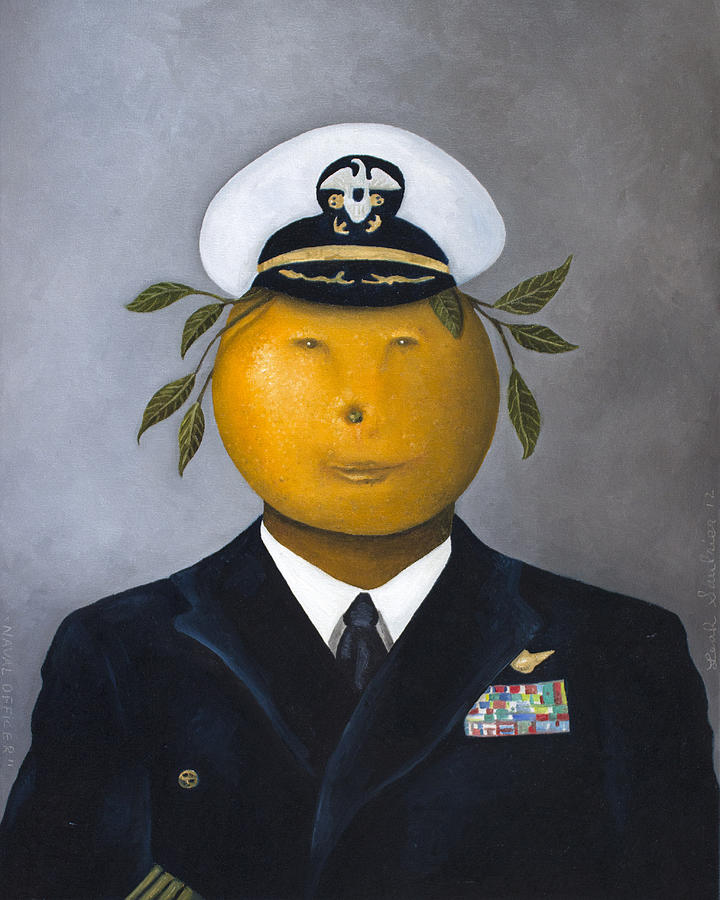 Surrealism Painting - Naval Officer by Leah Saulnier The Painting Maniac