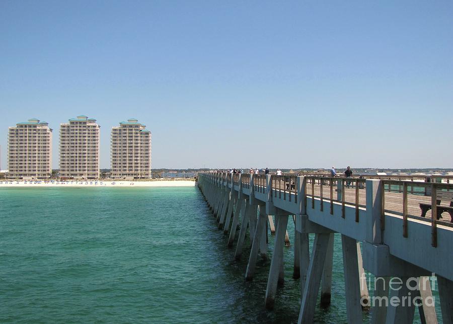 Navarre fishing pier Photograph by Michelle Powell