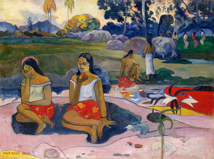 Paul Gauguin Painting - Nave nave moe, Sacred Spring, Sweet Dreams by Paul Gauguin