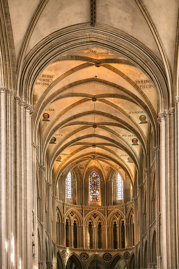 Nave of Cathedral at Chartres Photograph by Jurgen Lorenzen