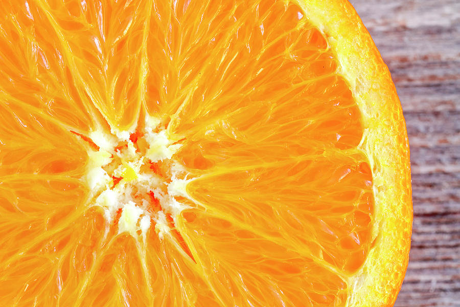 Navel Orange Half Photograph by Teri Virbickis