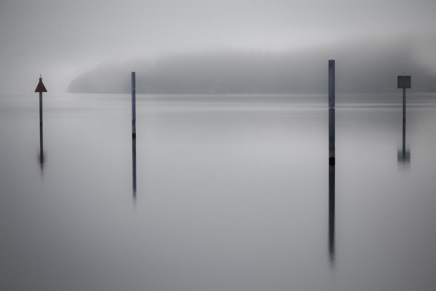 Navigating In Fog Photograph by Tony Locke