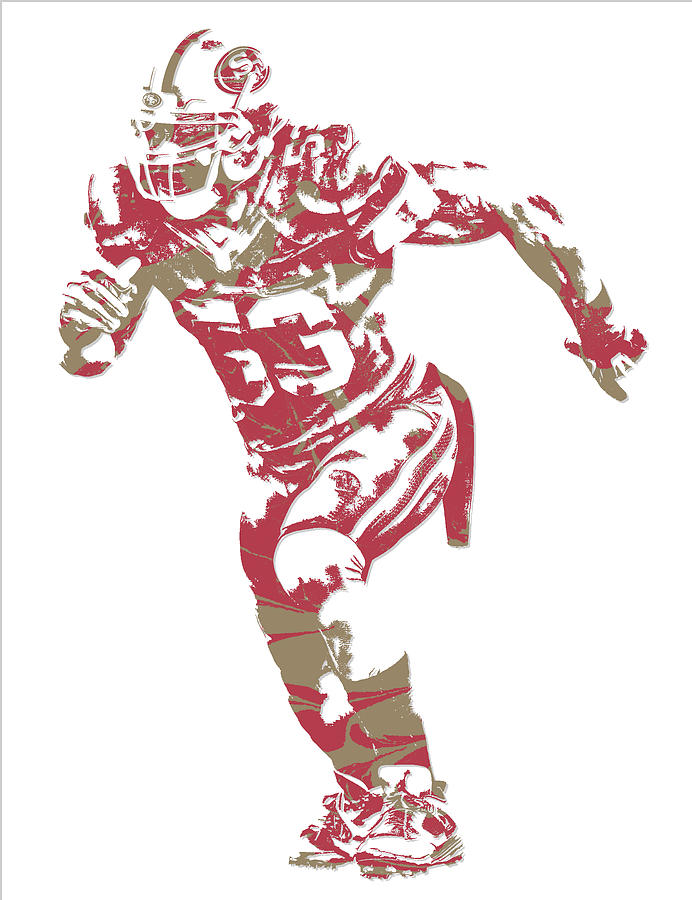 NaVorro Bowman SAN FRANCISCO 49ERS PIXEL ART Mixed Media By