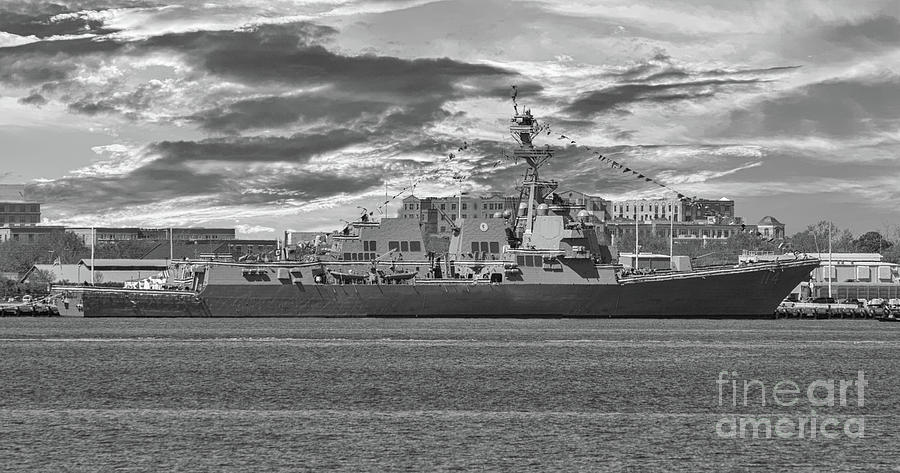 Navy Destroyer USS Ralph H Johnson Photograph by Dale Powell