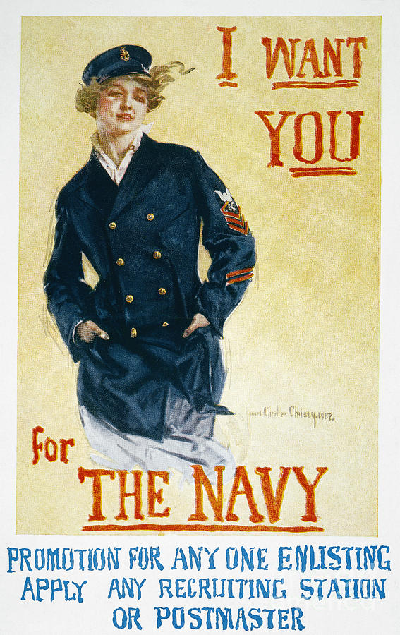 Navy Poster, 1918 Painting by Granger