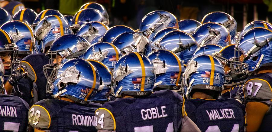 Navy Sea Of Helmets Photograph by Alice Gipson