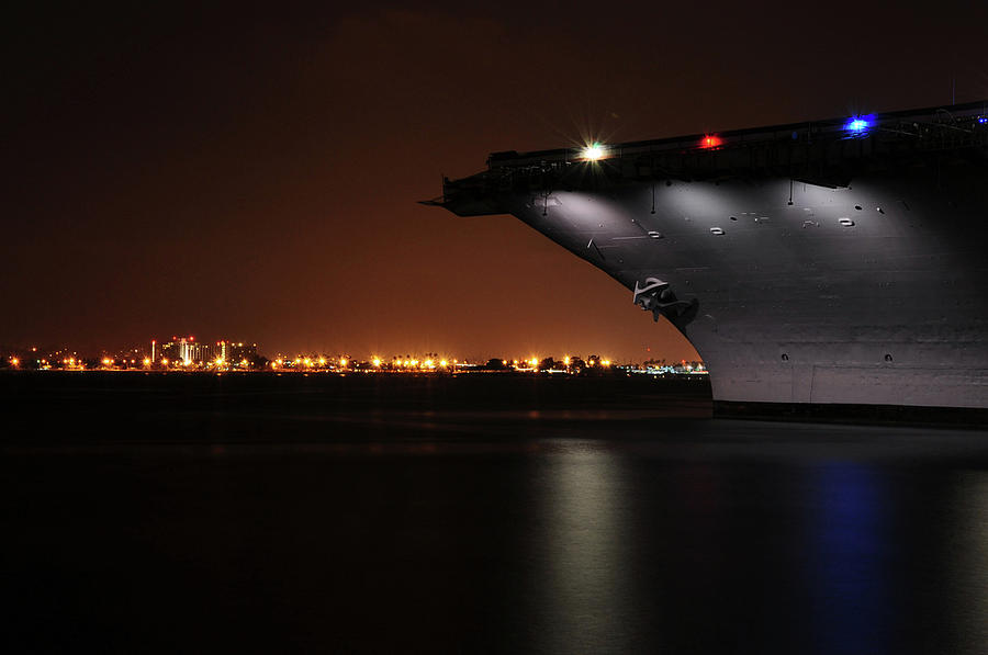 San Diego Photograph - Navy Ship by Kevin Gordon