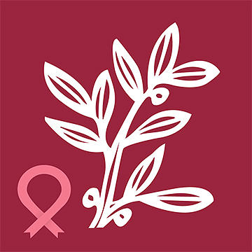 Breast Cancer Digital Art - NBCF leaf logo by National Breast Cancer Foundation