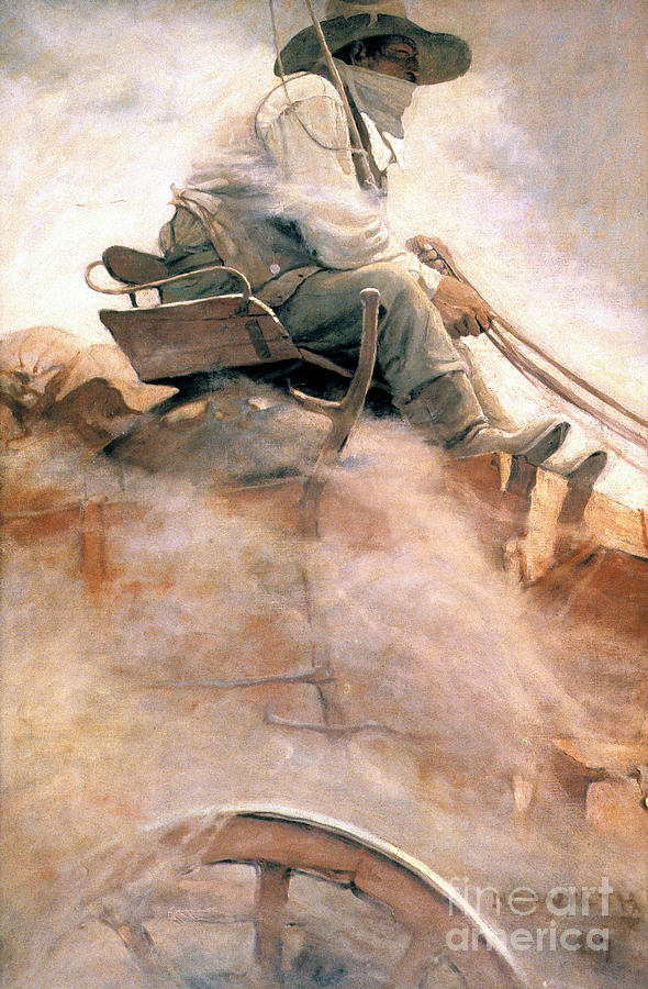 Ore Wagon, 1907 Painting by N C Wyeth