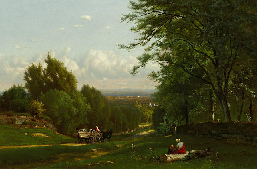 Near Leeds, New York Painting by George Inness