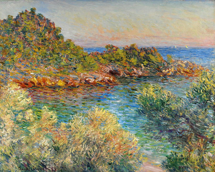 Near Monte Carlo Painting by Claude Monet