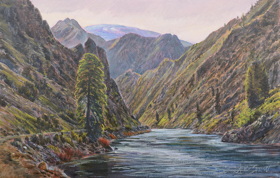 Near Placer Creek Painting by Steve Spencer