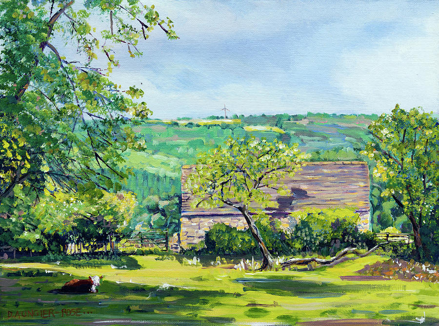 Near The Amberley Inn Painting by Seeables Visual Arts