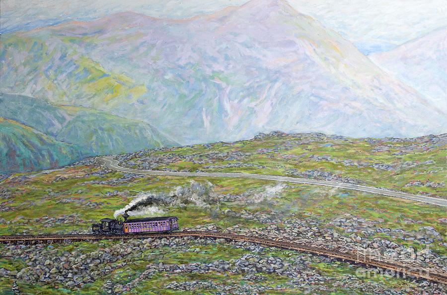 Train Painting - Near the Top by Gary Symington