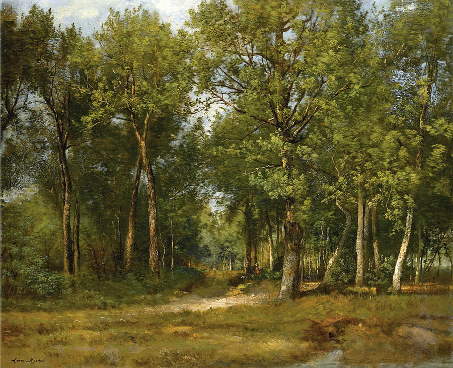 Near Vimory Painting by Leon Richet