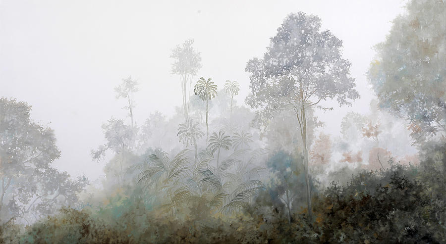 Jungle Painting - Nebbia Nella Foresta by Guido Borelli