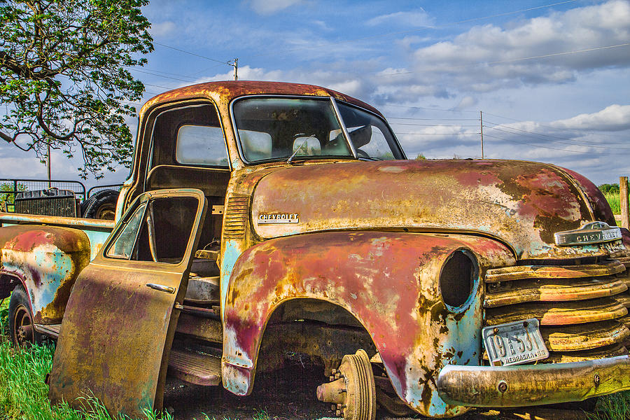 Transportation Photograph - Nebraska Chevy Truck by Steven Bateson