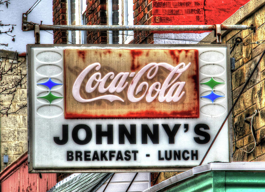 Nebraska City Johnnys for Breakfast Lunch and Coca-Cola Photograph by J Laughlin