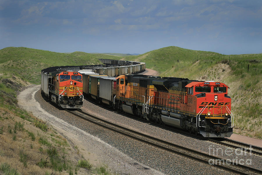 Nebraska Coal Trains Photograph by Garry McMichael