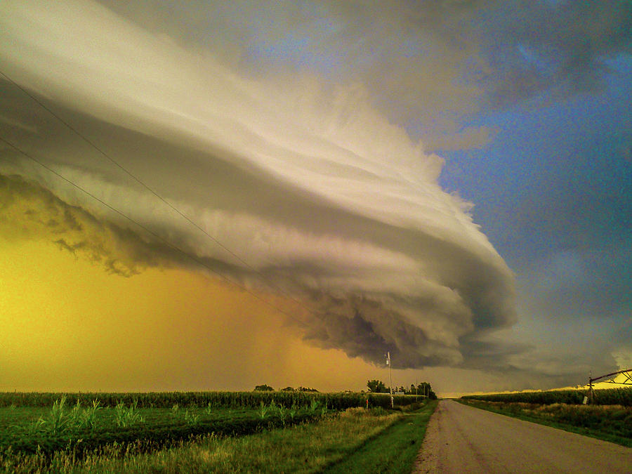 Nebraska Supercell, Arcus, Shelf Cloud, Remastered 013 Photograph by NebraskaSC