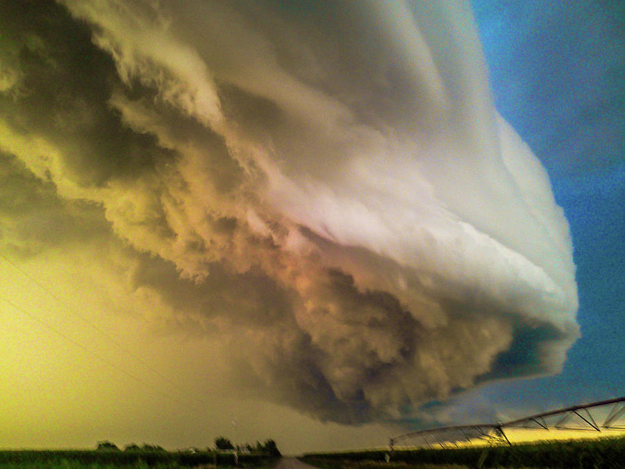 Nebraska Supercell, Arcus, Shelf Cloud, Remastered 015 Photograph by NebraskaSC