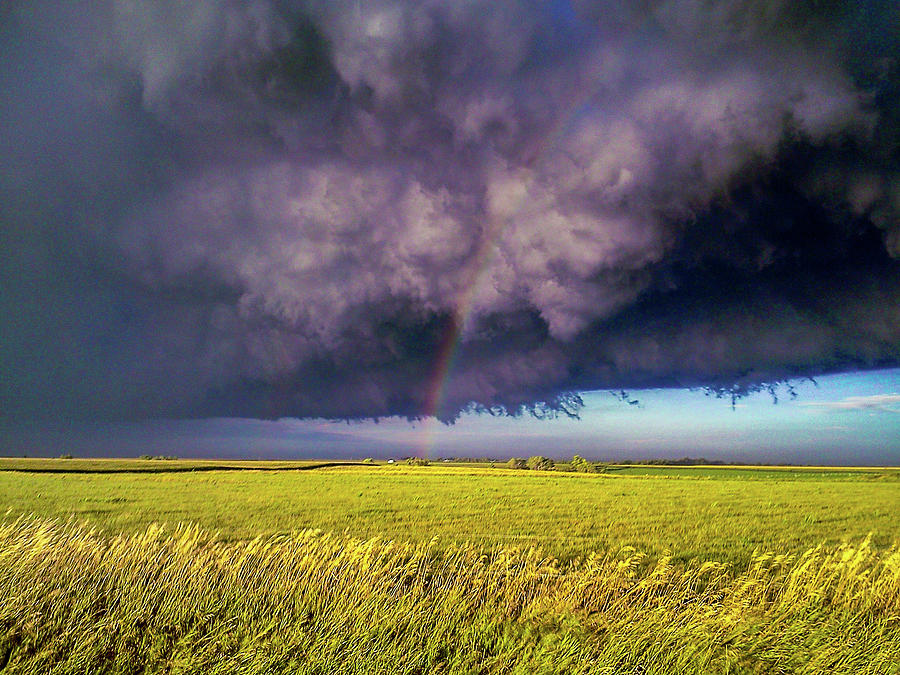 Nebraska Supercell, Arcus, Shelf Cloud, Remastered 022 Photograph by NebraskaSC