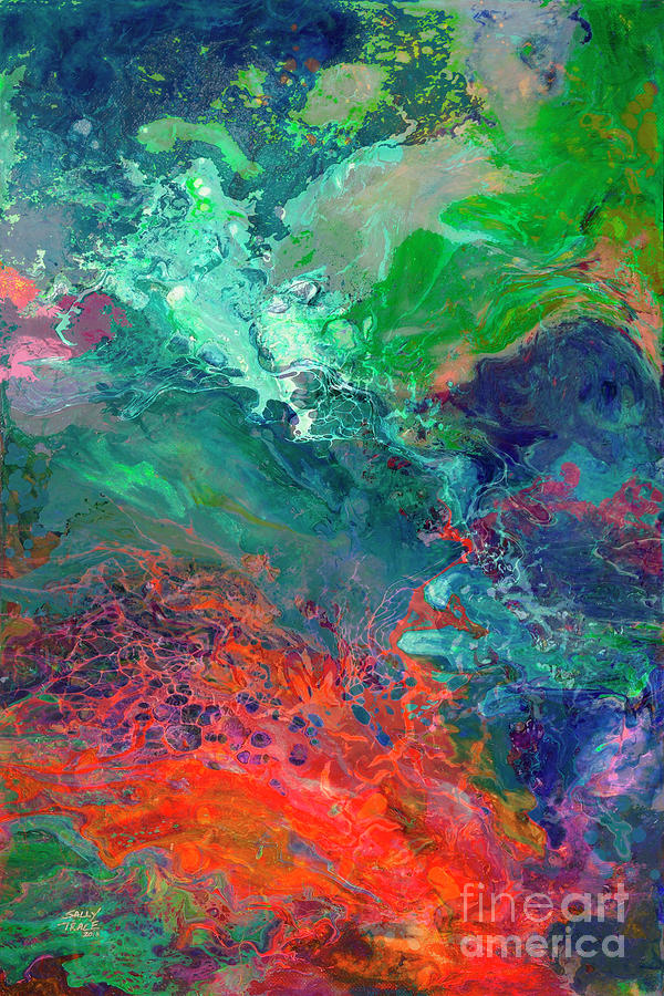 Nebula 25 Painting by Sally Trace